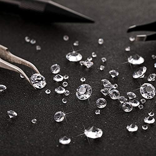 8000 Parça Bling Elmas Akrilik Mücevher Masa Dağılım Kristaller Vazo Dolgu için 3 Boyutları Akrilik Kristal Masa Süslemeleri