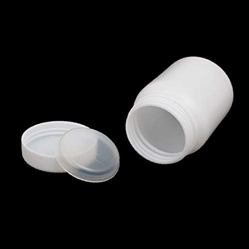 X-DREE 200ml Plastik Şişe 103mm x 63mm Beyaz Yuvarlak Şekil Mühürlü Şişe (Bottiglia di plastica da 200ml Bottiglia sigillata
