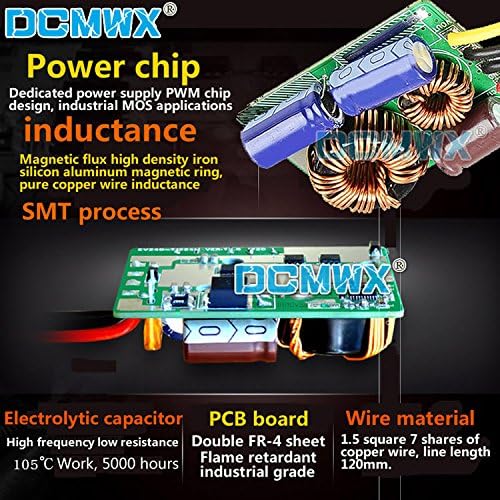 DCMWX buck gerilim dönüştürücüler 36V48V haline 6 V adım aşağı araba güç çeviriciler Giriş DC30V-58V Çıkış 6V3A5A8A10A12A15A18A20A