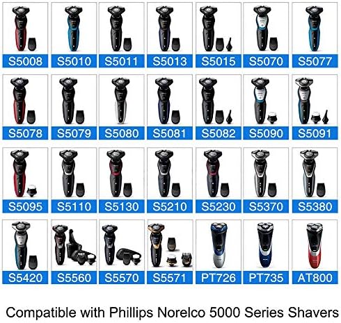 Philips Elektrikli Tıraş Makinesi Serisi 5000 için SH50 / 52 Yedek Kafalar (6)