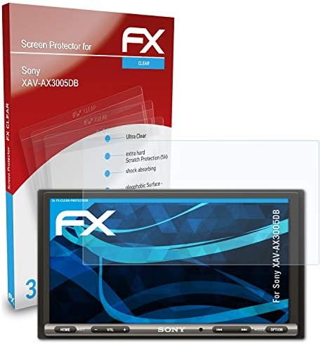 Sony XAV-AX3005DB Ekran Koruyucu ile uyumlu atFoliX Ekran Koruma Filmi, Ultra Net FX Koruyucu Film (3X)