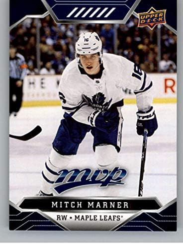 2019-20 Üst Güverte MVP Mavi Fabrika Seti Paralel Hokey 208 Mitch Marner Toronto Maple Leafs Resmi NHL Ticaret Kartı UD