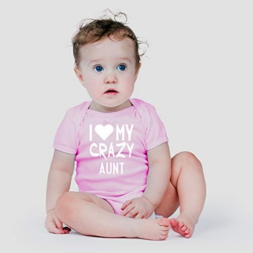 Çılgın Teyzemi Seviyorum-Teyzem Annem Gibi Ama Daha Havalı-Sevimli Tek Parça Bebek Bebek Bodysuit