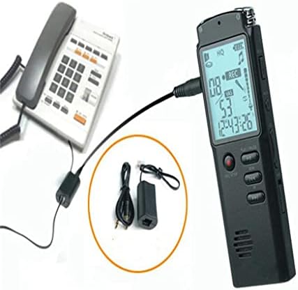 KGEZW Dijital Ses Kaydedici Bir Tuş Kilidi Ekranı Telefon Kaydı Gerçek Zamanlı Ekran MP3 Çalar (Renk: Gösterildiği gibi, Boyut: