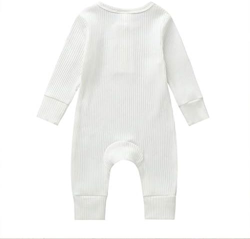 hunan Bebek Yenidoğan Erkek Bebek Kız Nervürlü Tulum Giyim Güz Uzun Kollu Tulumlar Tulum Kış Kıyafeti